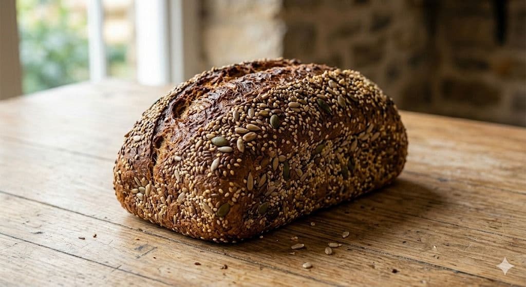 Artisan Multigrain Seeded Bread Loaf